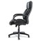 Alera Fraze Series 17.71 in. to 21.65 in. Seat Height Executive High-Back Swivel/Tilt Bonded Leather Chair - Black